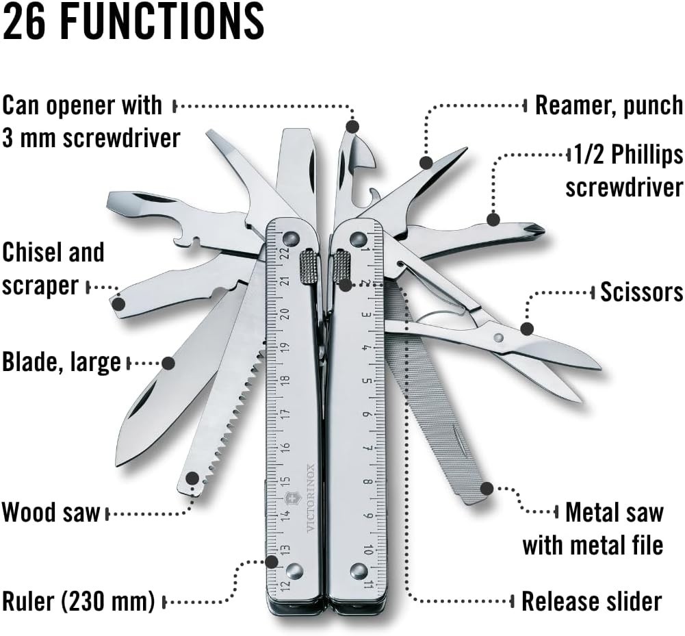 Victorinox Swiss Tool X 3.0327.N Multi-tool 26 Functions w/ Nylon Pouch Genuine