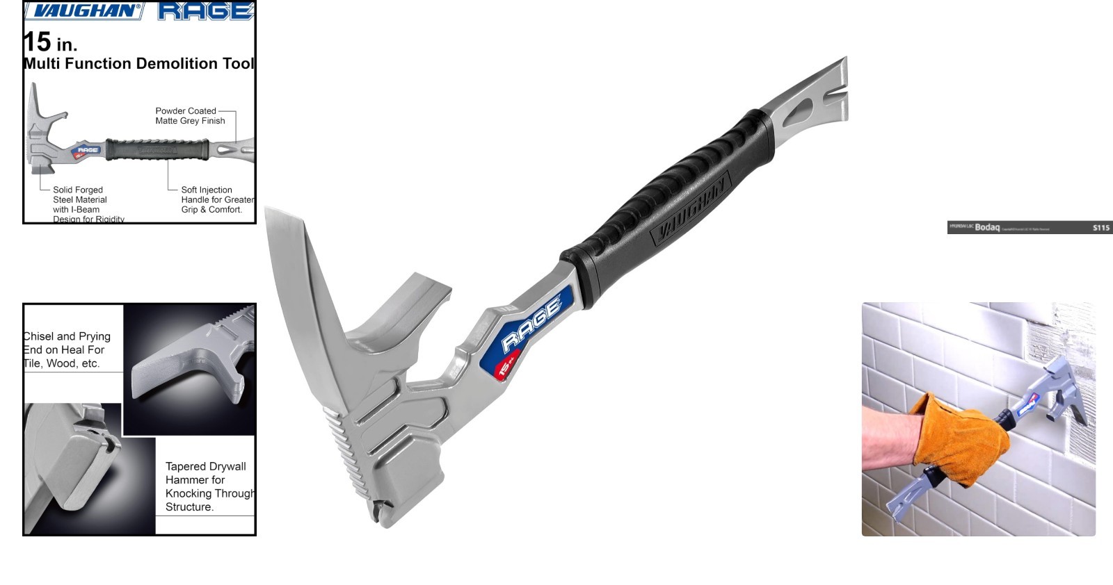 DIY Heavy Duty Vaughan 15-Inch Demolition Tool – Complete Hammer & Nail Puller