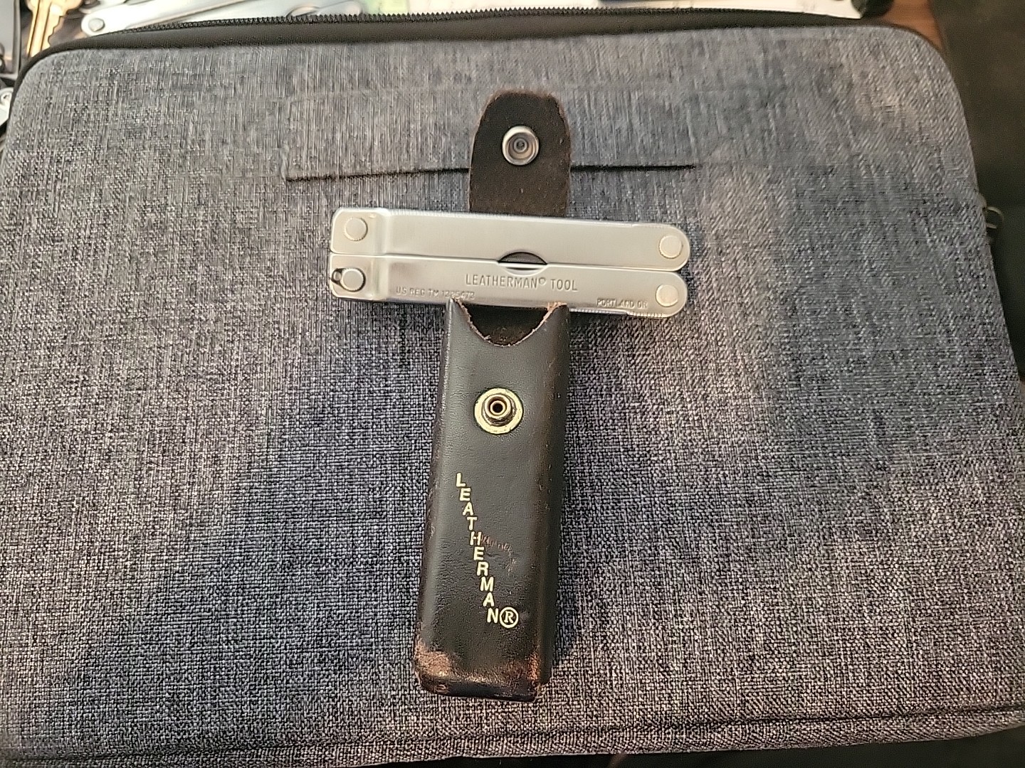 Vintage Original Leatherman Multi-Tool Portland OR TM 1325473 w/ Leather Sheath