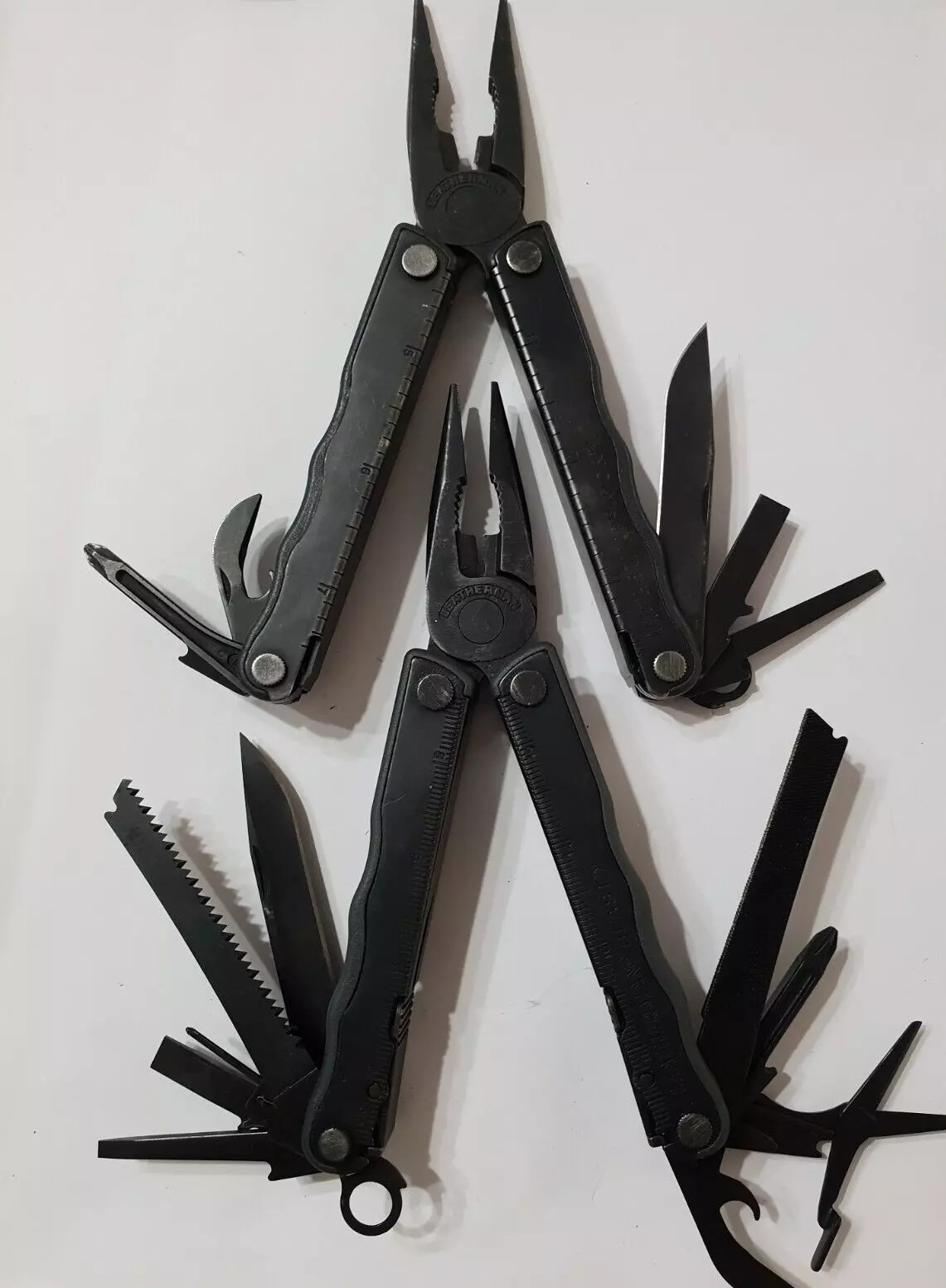 🔥2X Leatherman Black BO Blast Kick With Clip Multitool Retired Rare Collectable