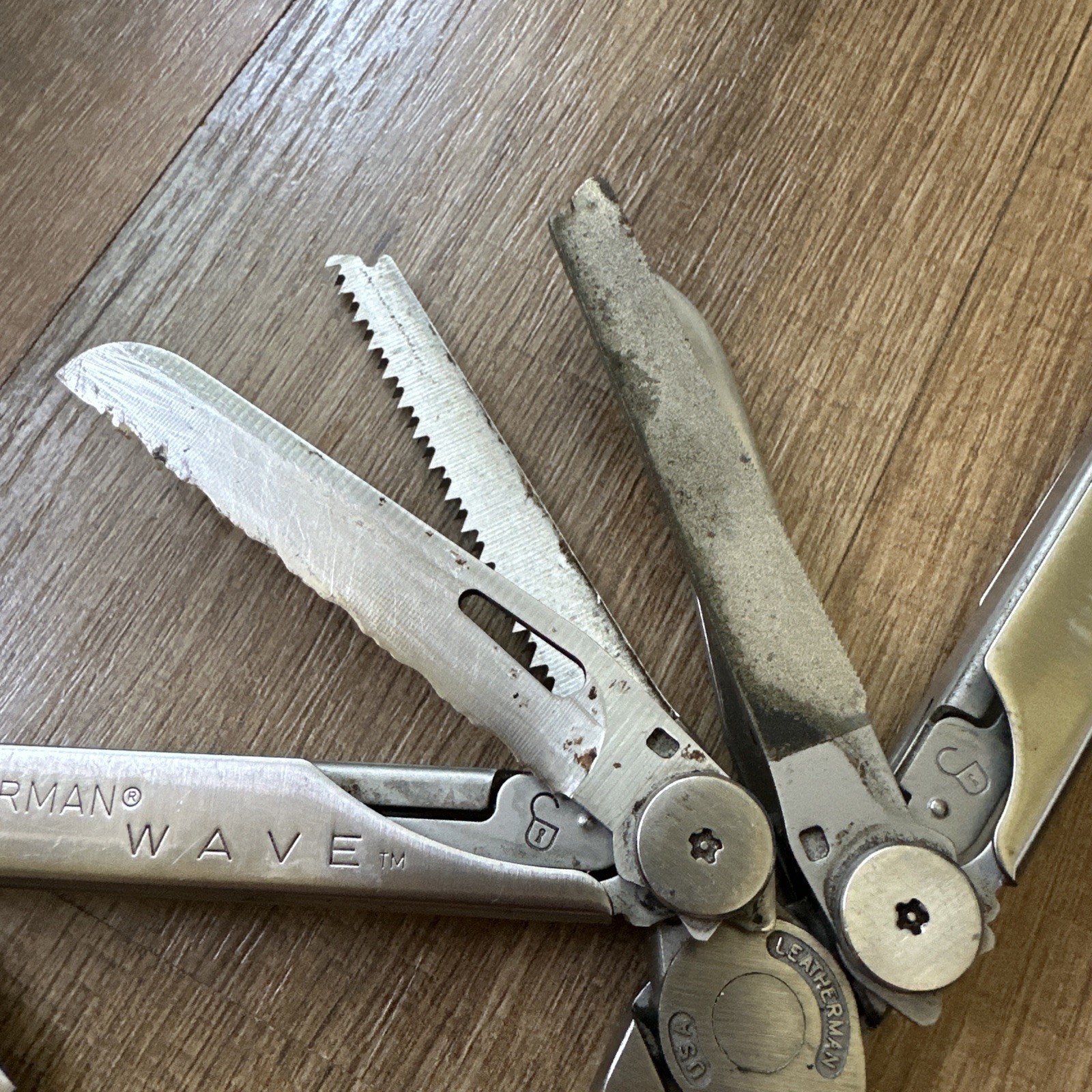 Leatherman Wave Pocket Survival Multi Tool Set Toolkit Leather Sheath Original