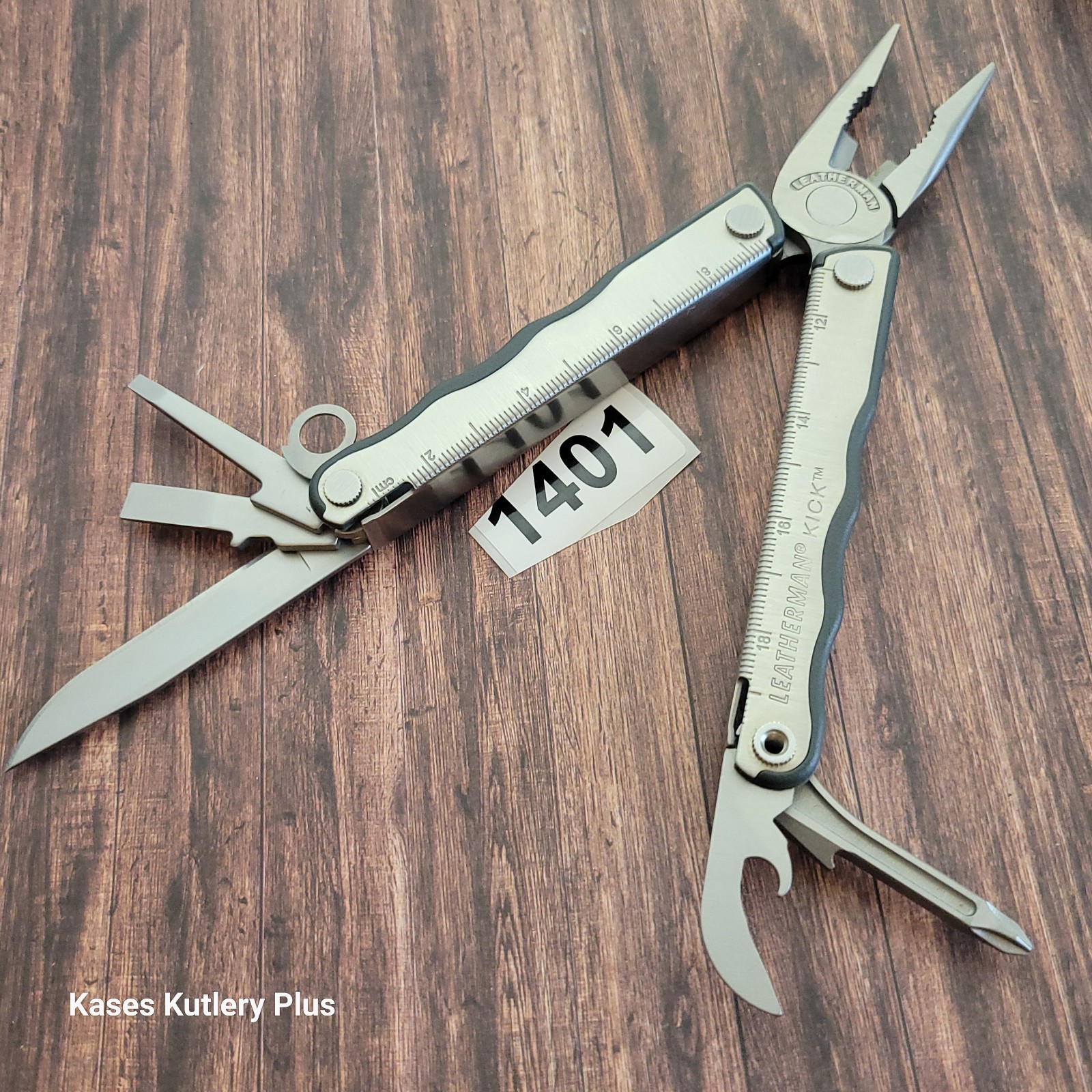 Leatherman Kick Folding Multi Tool Pliers Knife Screwdriver W/Sheath