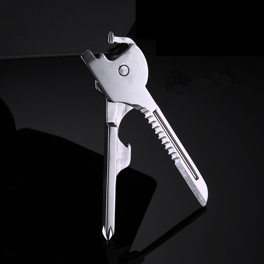 Keychain Tool 6 in1 multi-tool Bottle Opener Utili Key Screwdriver*