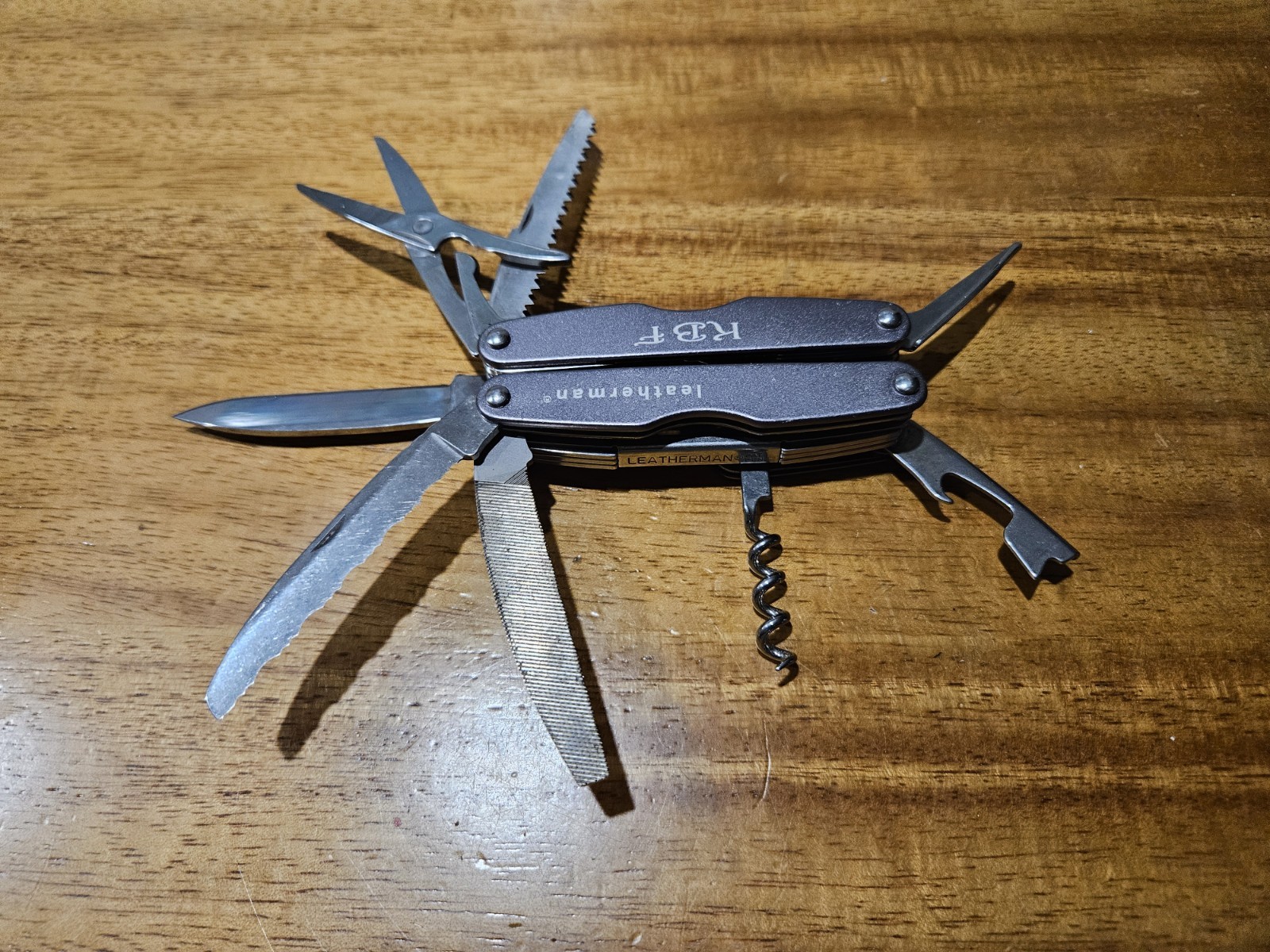 Gray Leatherman Juice Xe6 With Initials On Handle