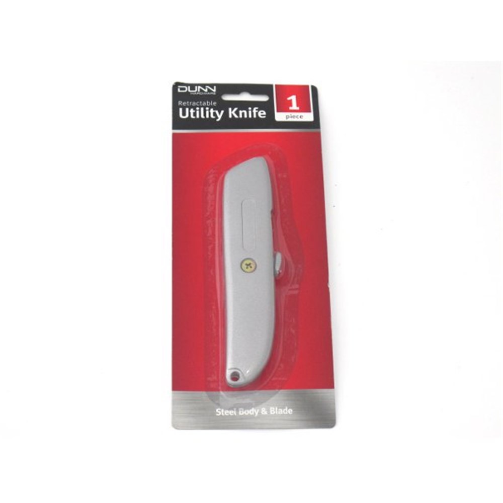 Retractable Utility Knife Steel Blade Metal Switch Blade Camping Hiking Tool NEW