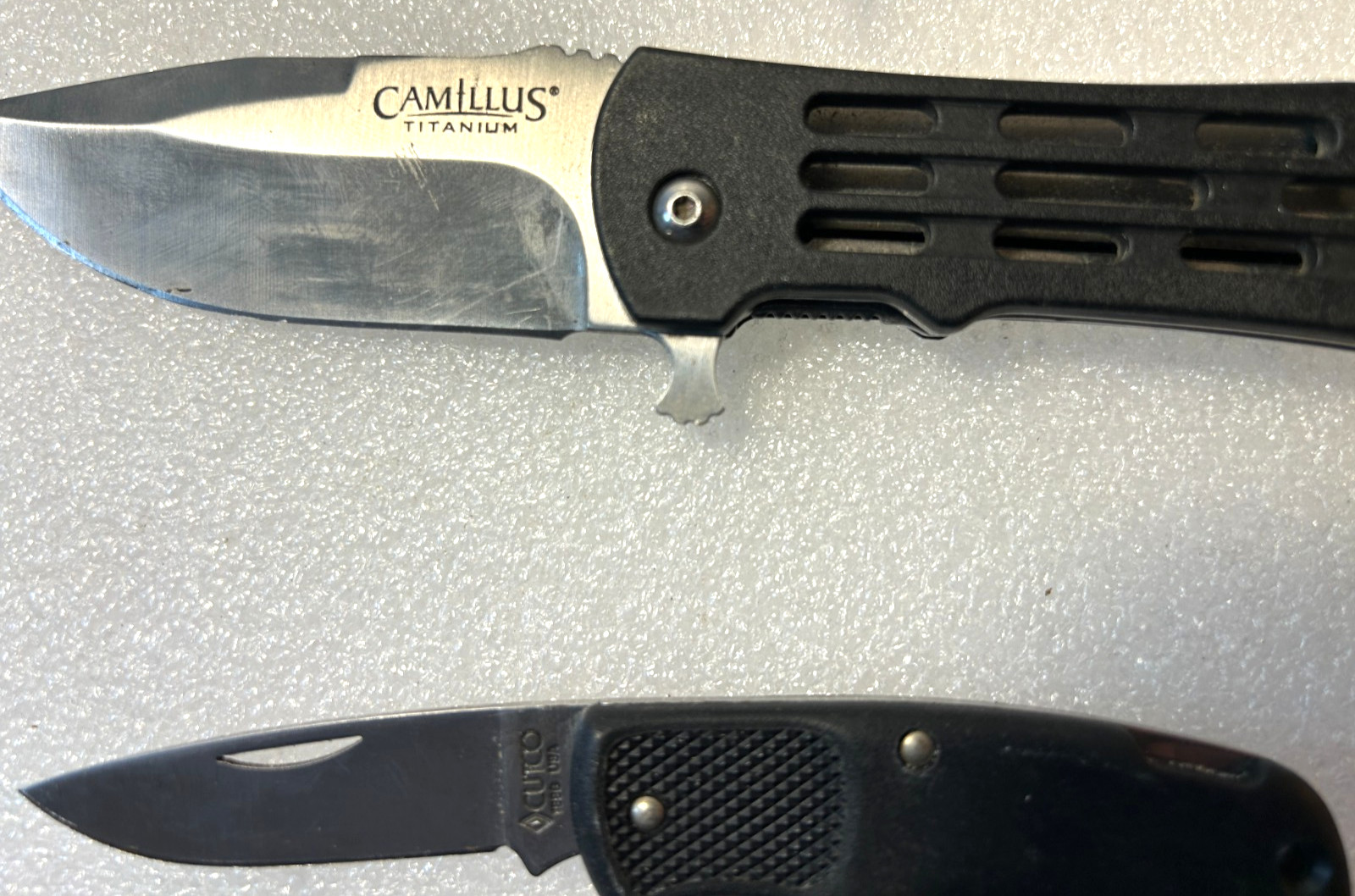 Knife & Multi Tool Lot Camillus Titanium Cutco Eddie Bauer Pocket Knives Sheath