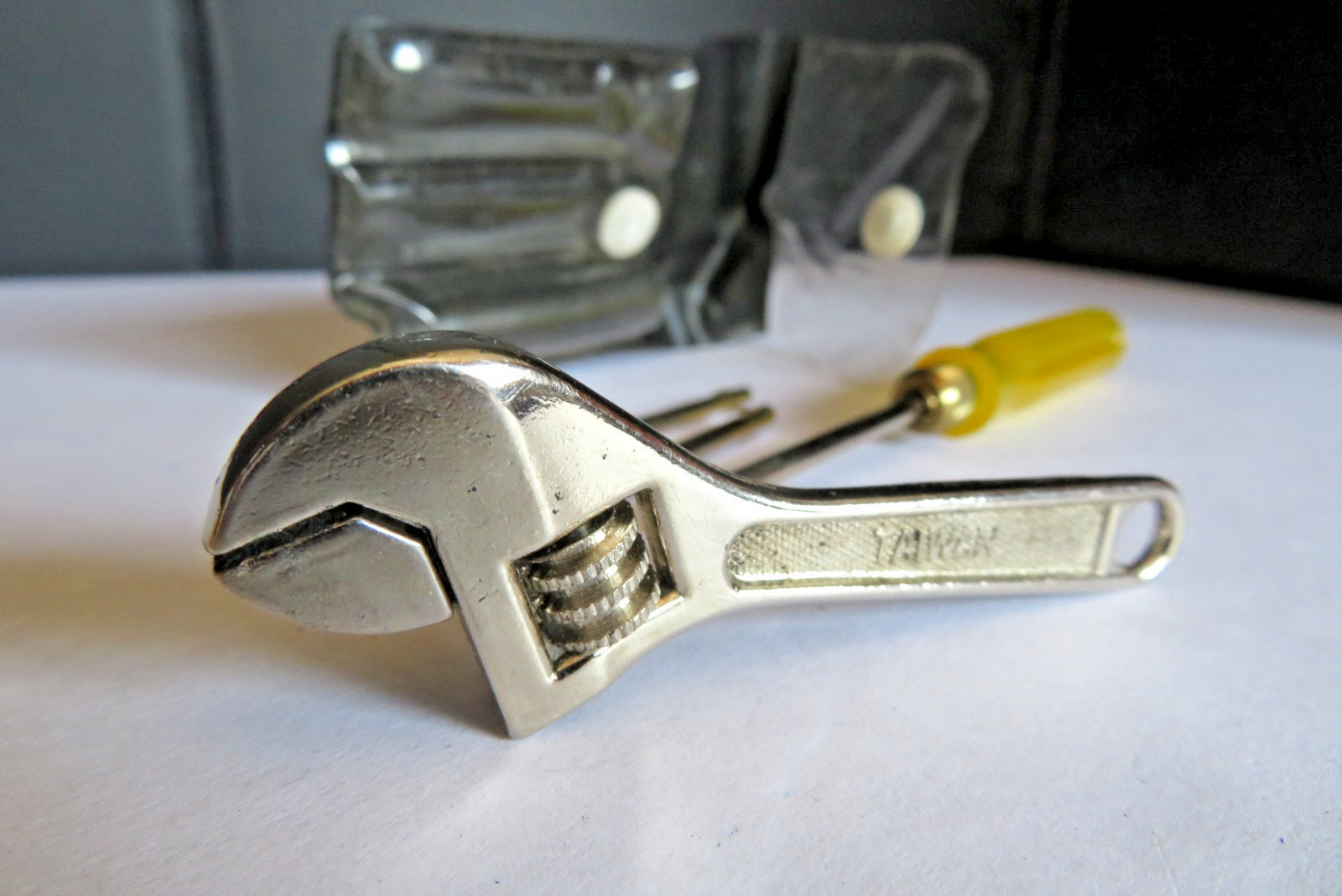 VINTAGE Pocket Tool Kit Multi-Tool Set Crescent® Wrench Screwdriver Phillips Awl
