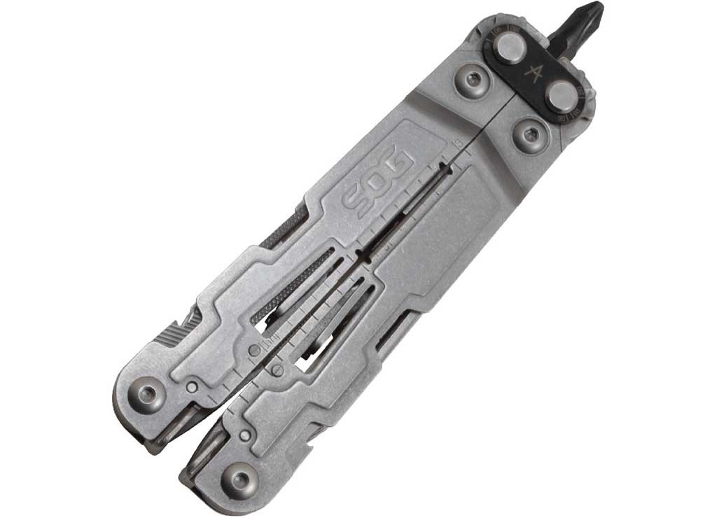 SOG SOG-PA1001-CP PowerAccess Stainless Steel Multi-Tool 18 Tools, Stone Wash