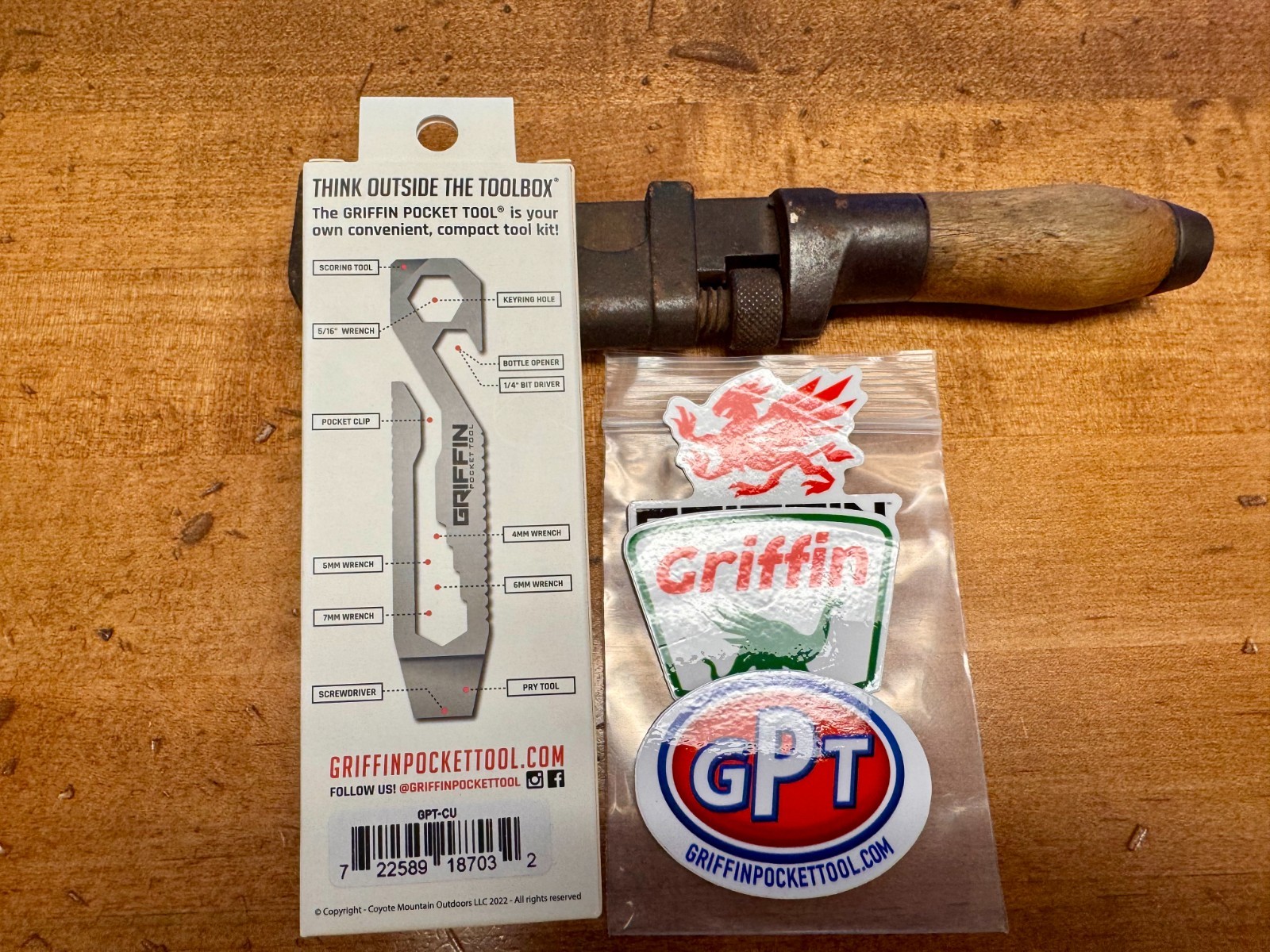 Griffin Pocket Tool Pry Bar in Copper