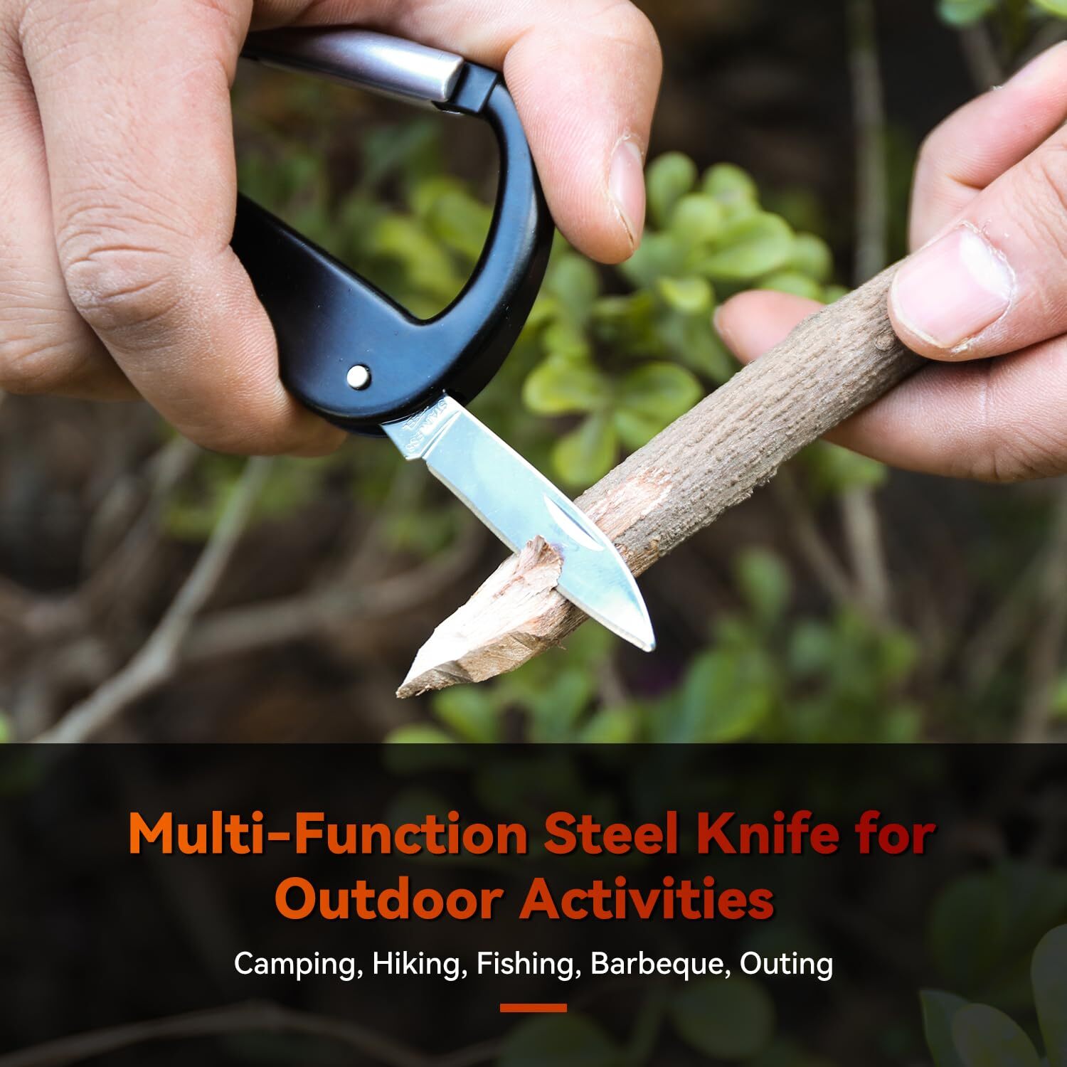 Multitool Carabiner With Pocket Knife Bottle Openernail Filesmall Scissorsedc Ca