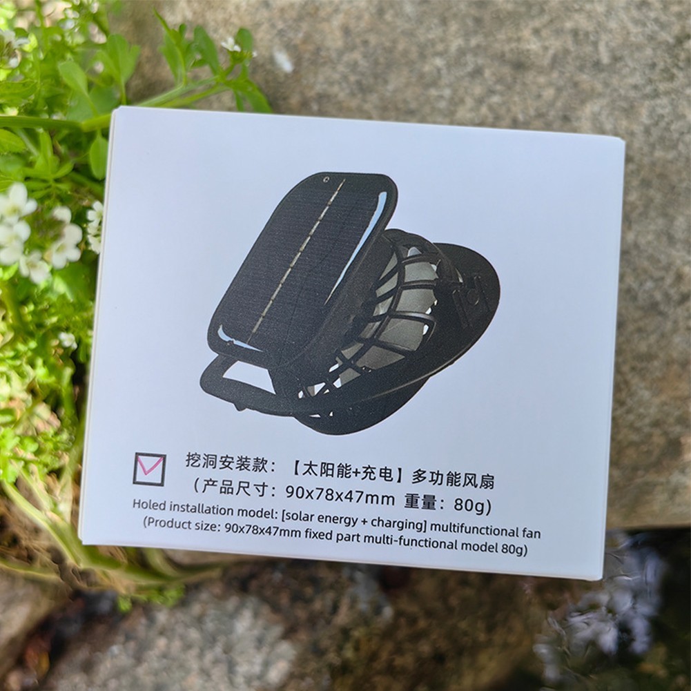 Portable Solar Powered Fan Hat with USB Charging Option for Outdoor Adventures