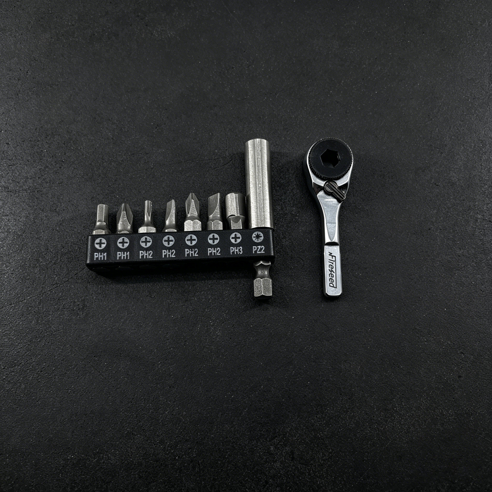 60-Tooth 80Nm Mini Ratchet Wrench Fits Standard Flat Bits For Leatherman Multito