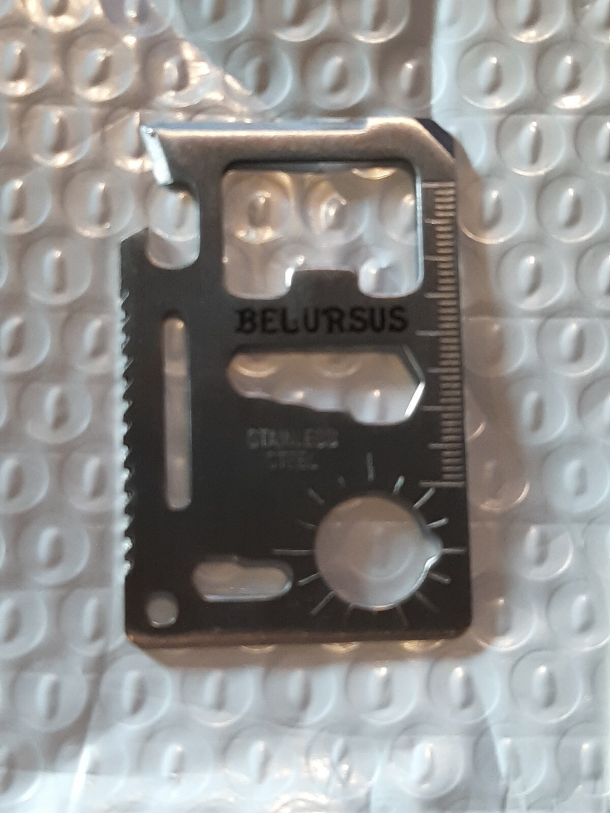 BELURSUS New Multipurpose Wallet Pocket Card – Credit Card Size Tool – 14 Uses