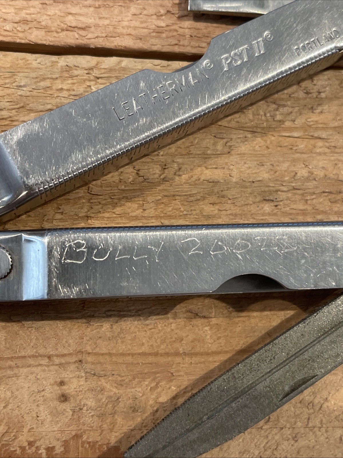 Vintage Leatherman USA PST II Nice Used Condition Scissors Knife File Phillips ￼