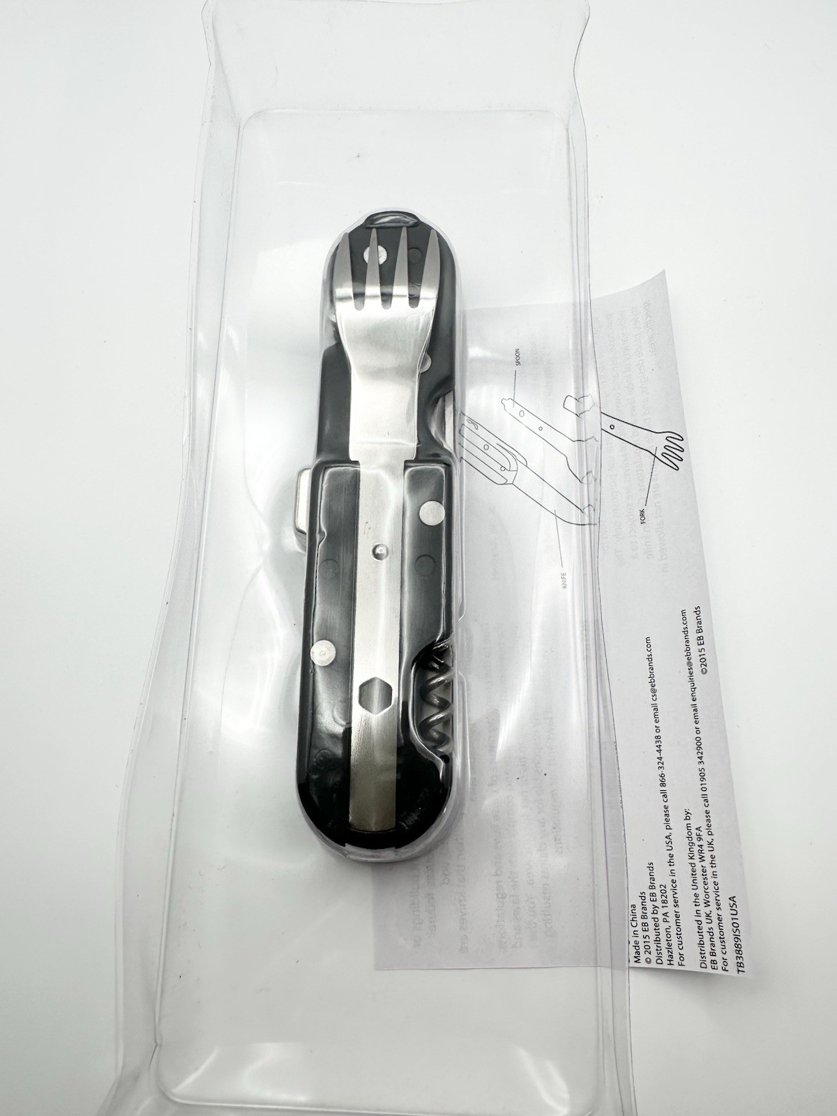 5 Minute Fix-It Ultimate Chow Tool 5-in-1 Multi-Tool Black/Silver 7.5in