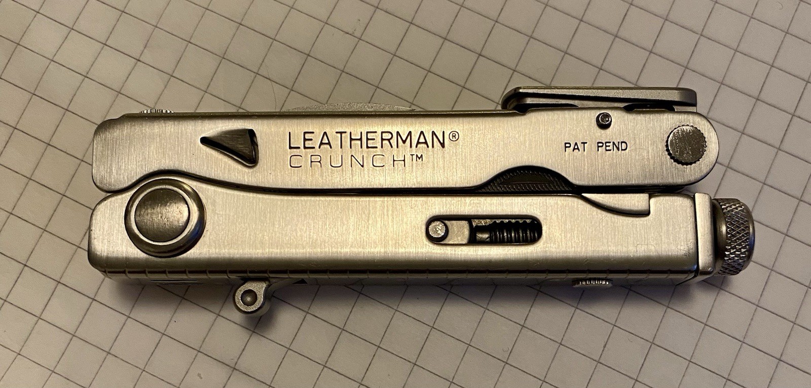 leatherman crunch First Series 0799 Rare. Pat Pend. Original leather case