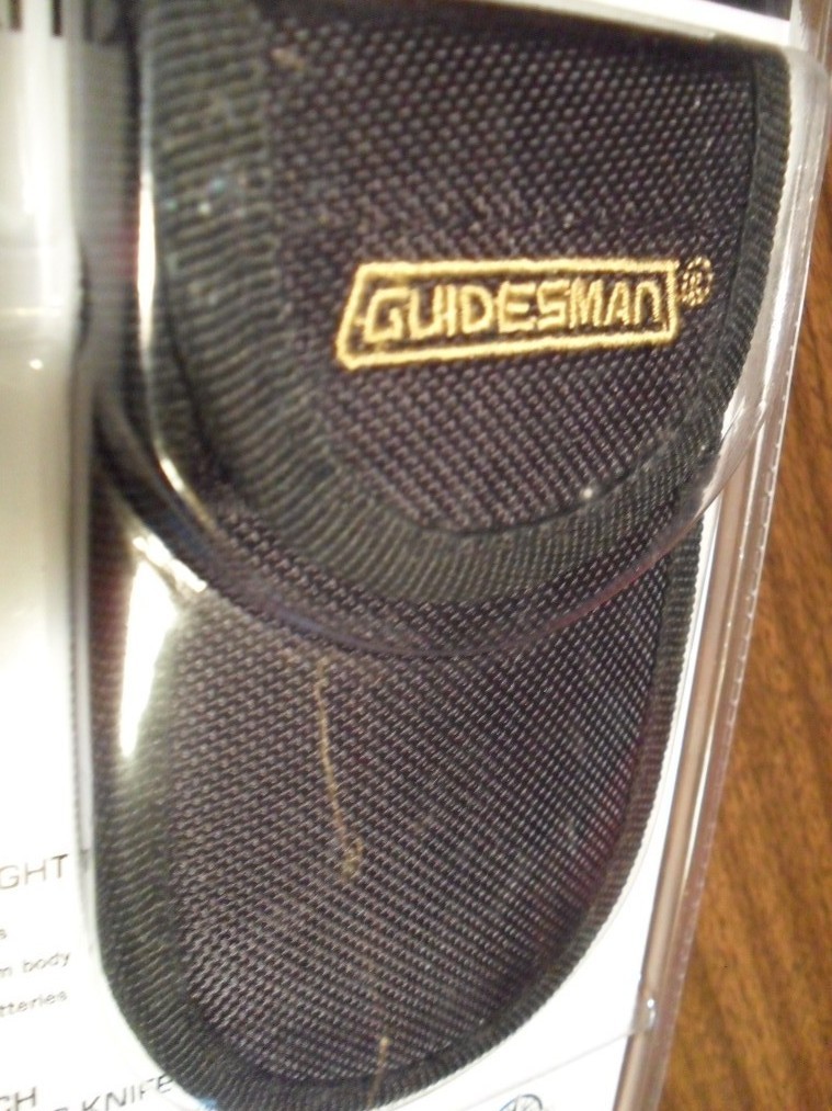 Guidesman 3 pc Combo Kit, Stainless Steel Blade Knife+Flash Light+12-in-One Tool