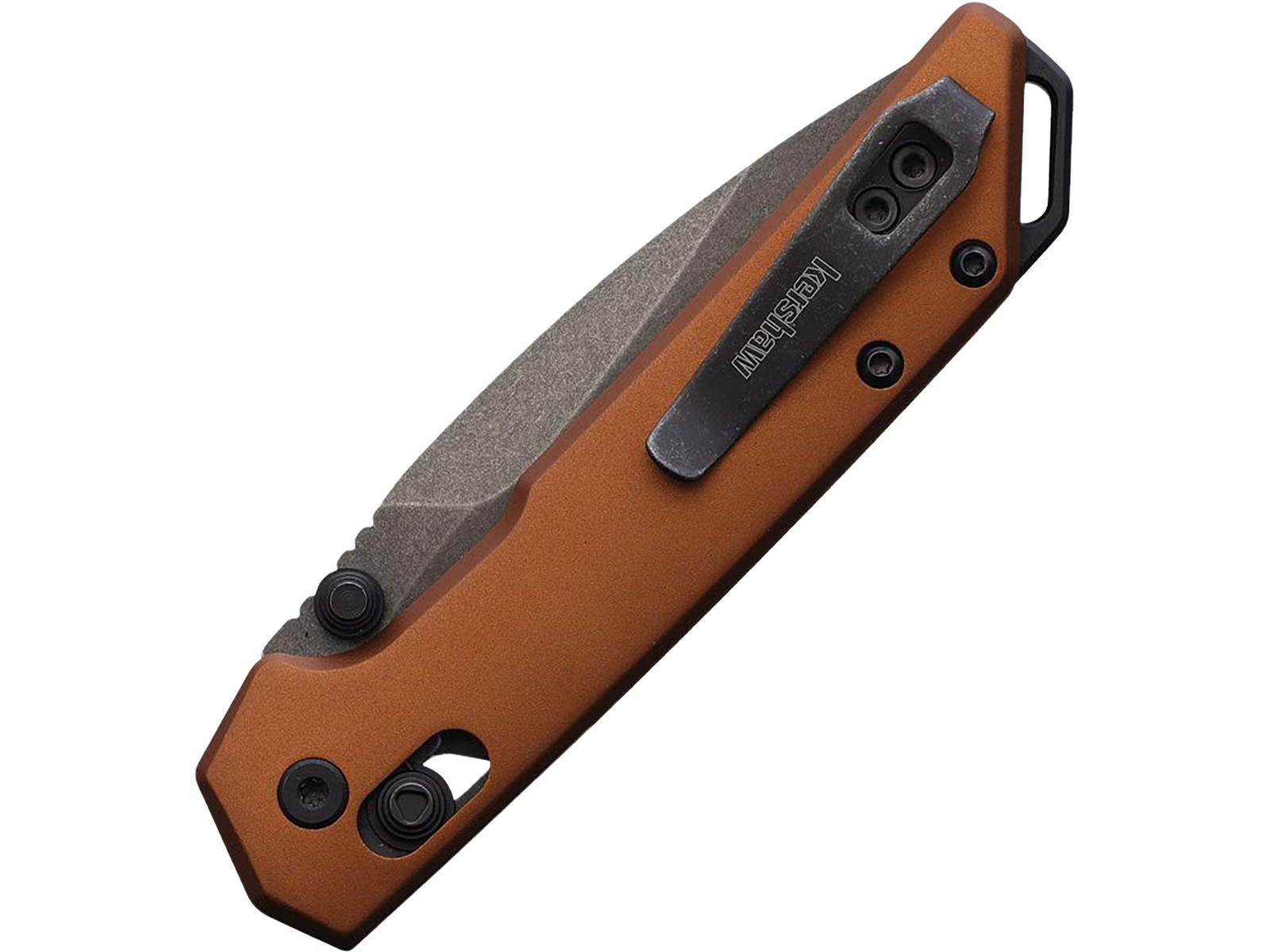 Kershaw Mini Iridium Pocket Knife 3″ Spear Point D2 Black Stonewash Blade