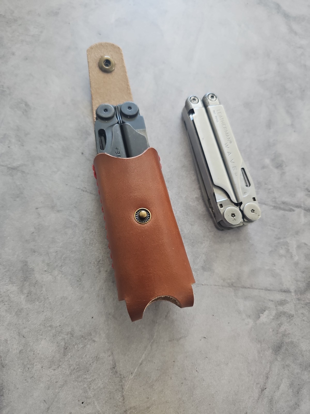 Leatherman wave Or Wave+ leather sheath handmade. Sheath only.
