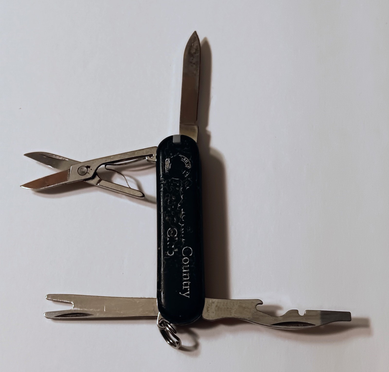 Victorinox Classic SD 8-Tool Multi-Tool Black Country Logo Scissors Lanyard