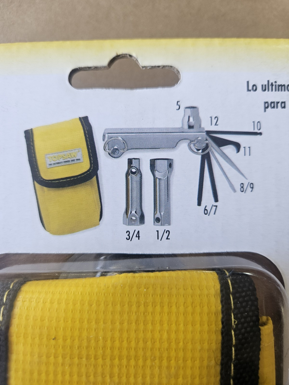 TopSaw 12 in 1 Multi Pocket Tool with Sheath Sockets Torx Screw Drivers
