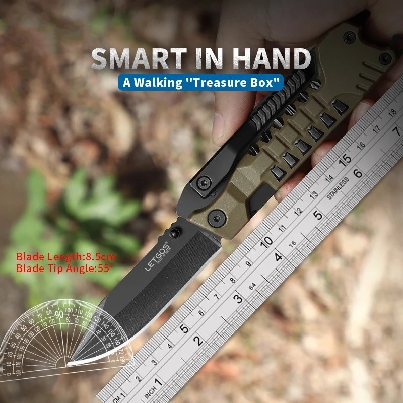 Survival Multi Purpose Tool EDC Function Knife Bugout Multifunction Multipurpose