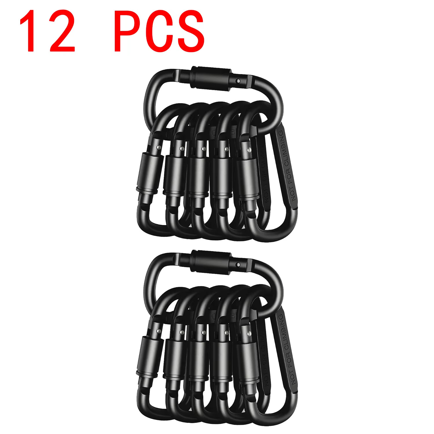 4-6PCS Carabiner Set for Key Camping Survival EDC Outdoor Keychain Clip Alloy Al