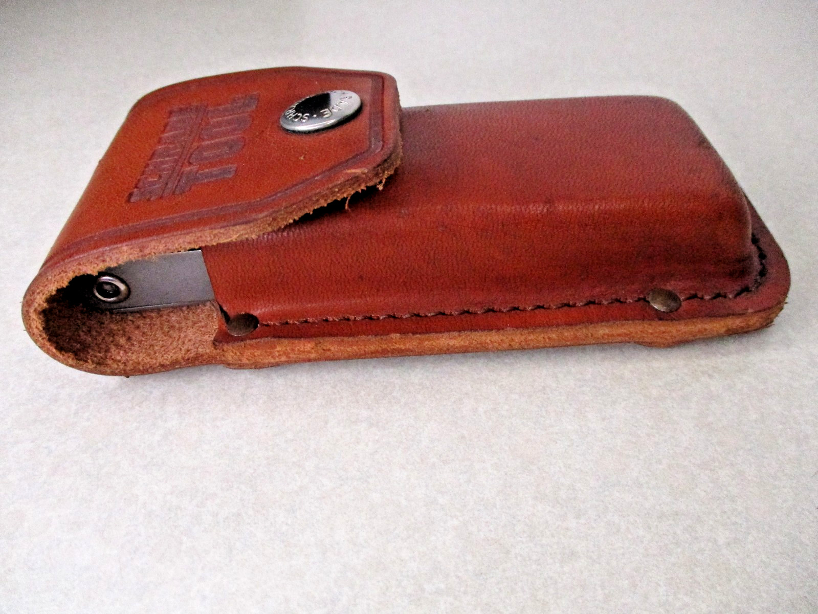 Vintage Schrade Tough ST1 Multi-Tool Leather Sheath USA Multitool Pliers