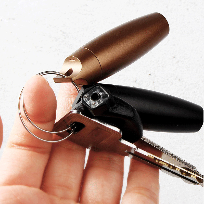 EDC Pocket Aluminium Alloy Outdoor Survival Waterproof Box Travel Keychain Tank