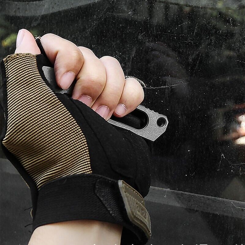 New Titanium Alloy Pocket Pry Bar Crowbar Opener Portable Outdoor EDC Multi Tool