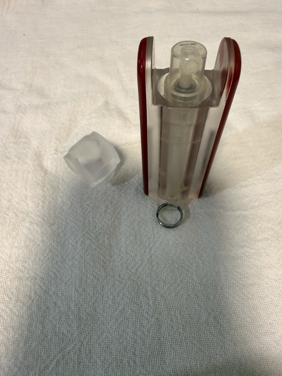 Victorinox Red Multi-Tool Spray Bottle with Key Ring, Plastic/Metal
