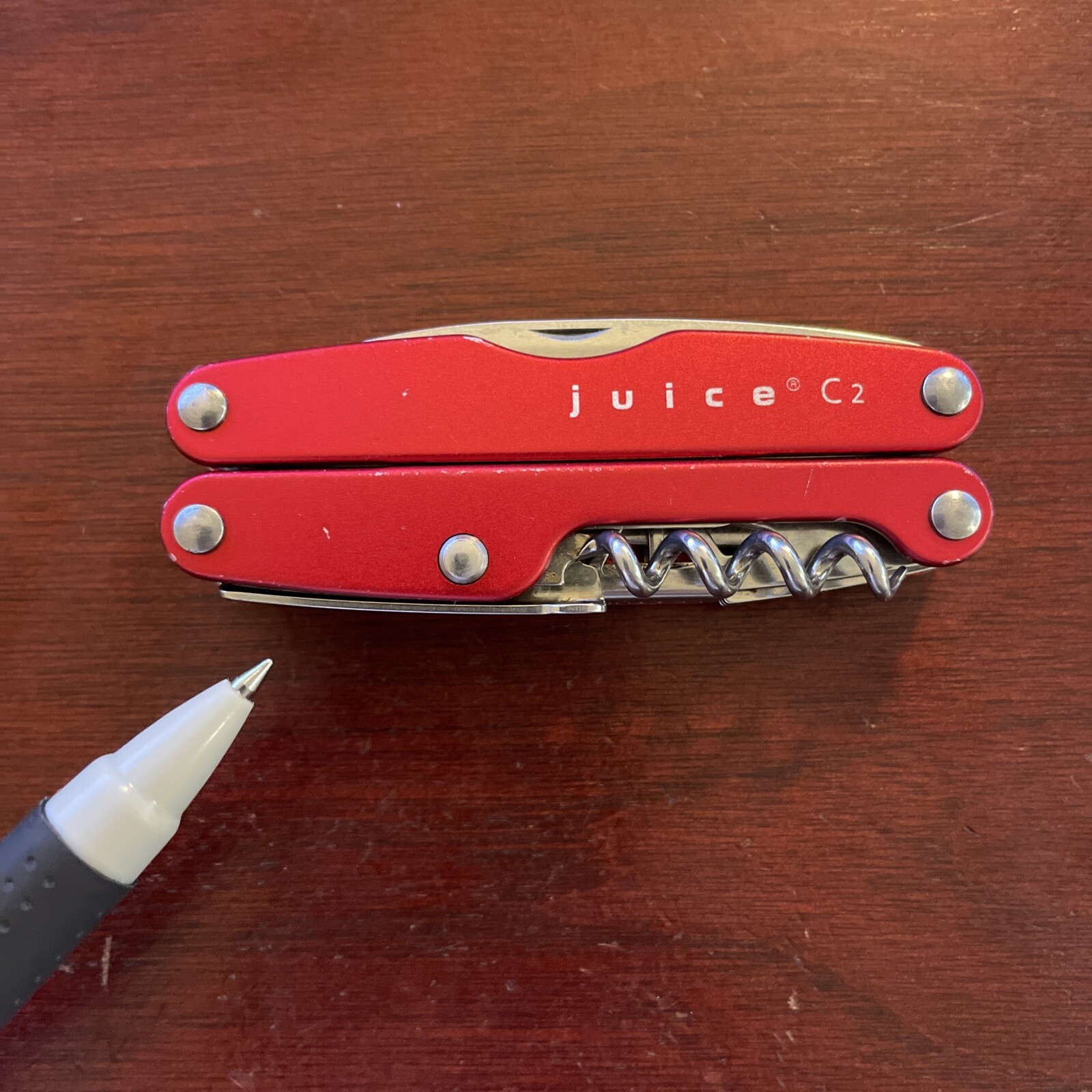 Red Gen 1 Leatherman Juice C2 Multitool. Discontinued/Retired/NLA