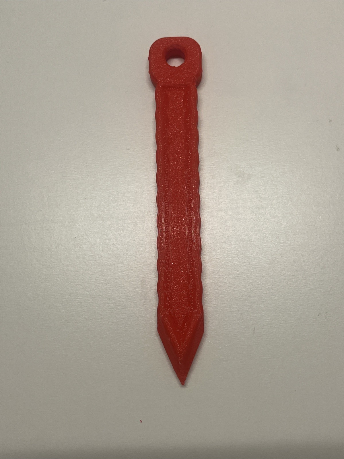 EDC Self Defense Keychain “Waves” Kubotan Spike Safety Tool Lightweight Defense