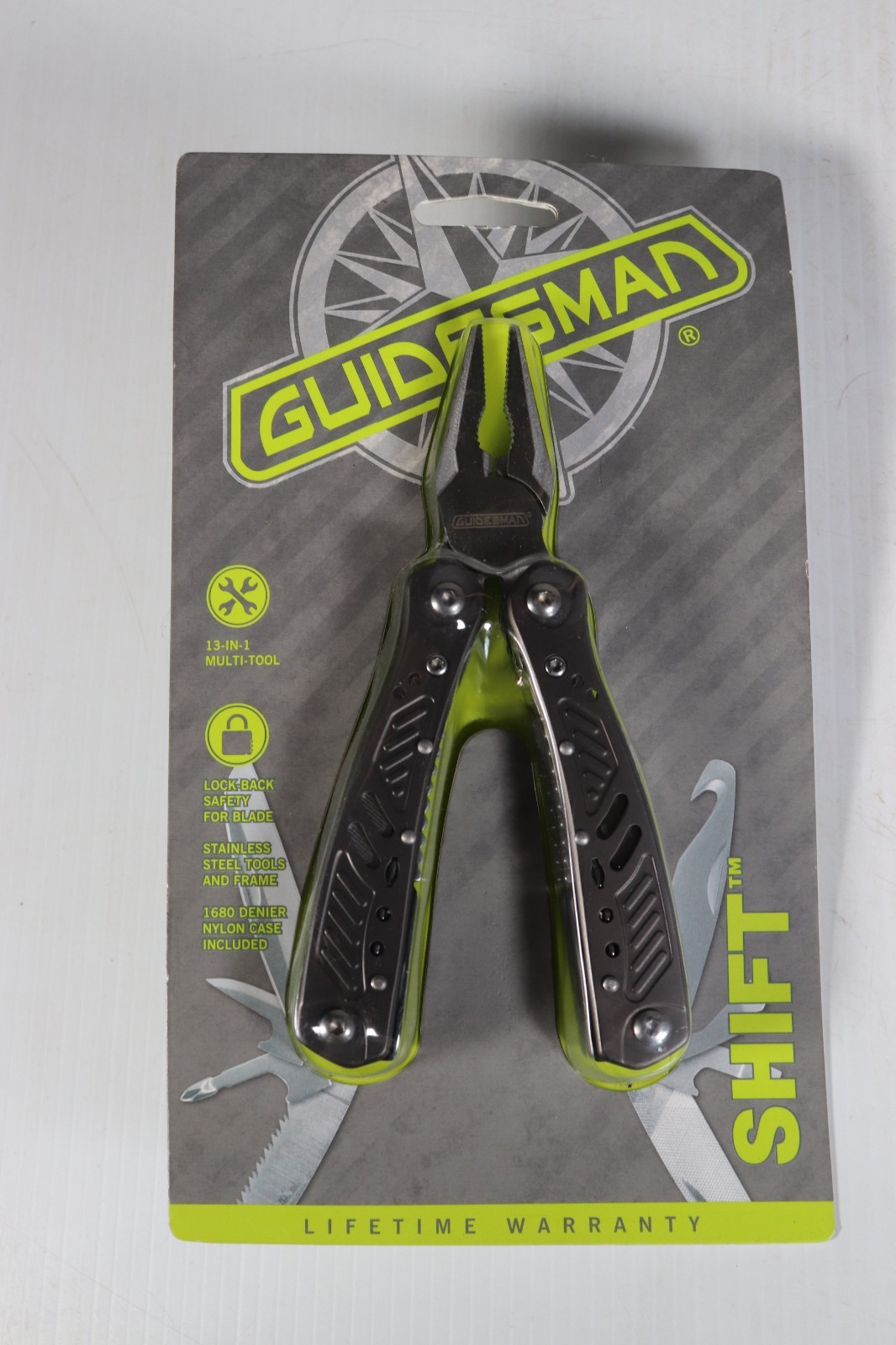 Guidesman Shift 13-In-1 Multi-Tool Pliers w Nylon Sheath New Sealed g7