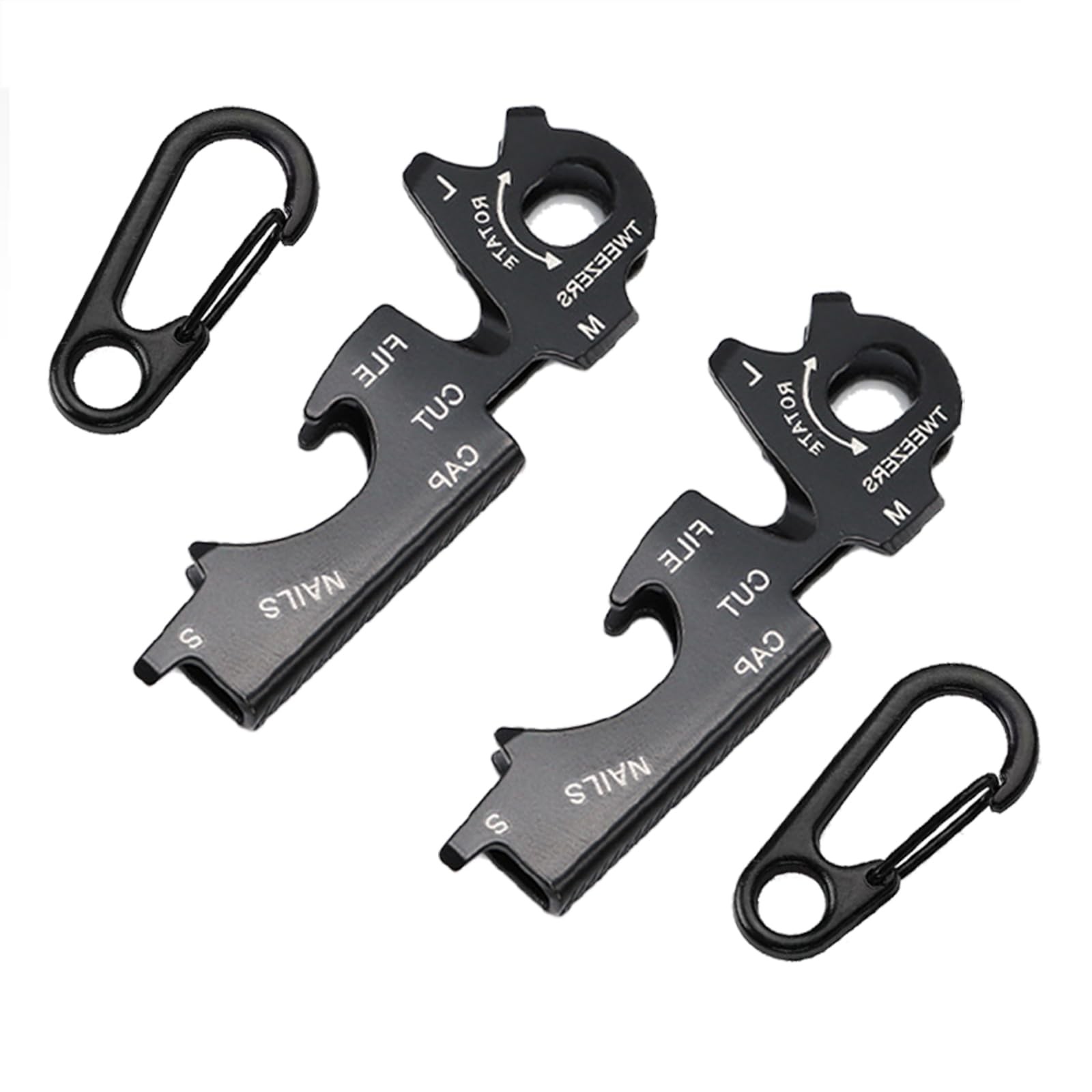 EDC, Heavy Duty Keychains with Carabiner Clip,Multitools for Key Ring,Metal B…