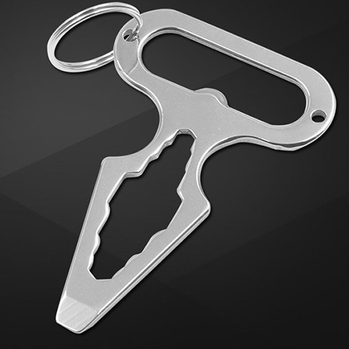Stainless Steel Keychain Wrench For Infected Indoor/Outdoor Surfaces Durable