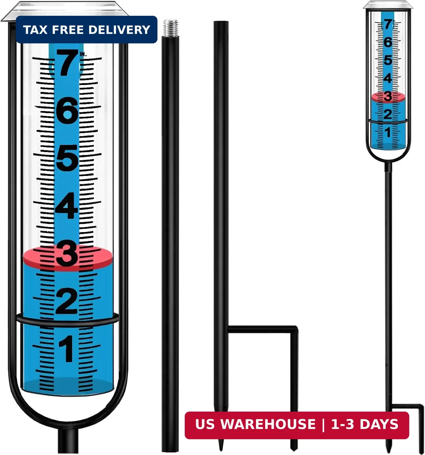 JMBay Rain Gauge Outdoor, Accurate rain gauges Outdoors Best Rated, Tall rain Ga