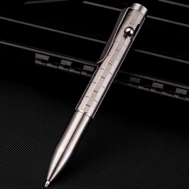 Titanium Alloy Pen Portable EDC Tools Pen TC4 Ballpoint Pen Men Office Pen Gifts