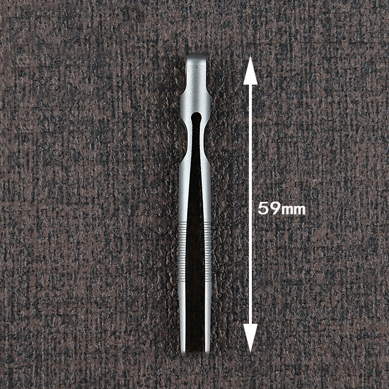 Hot Outdoor 2.3″ EDC Titanium Alloy Tweezers Portable Gadgets Mini Tool