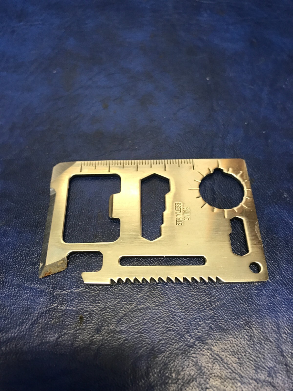 Credit Card Size Pocket Survival Knife with Case