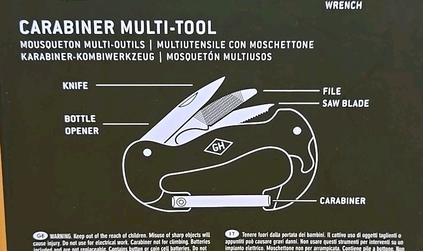Gentlemen’s Hardware Everyday Outdoor Set of 3 Mini-Tools, Stainless Steel *New