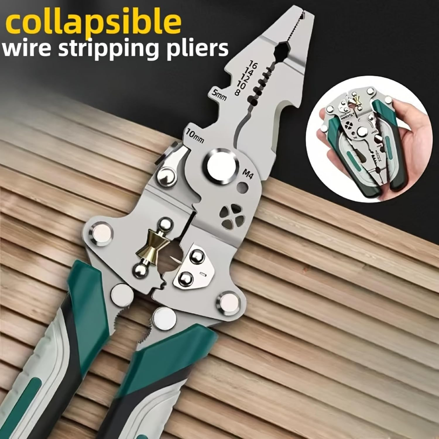18 in 1 Multi Tool Multifunctional Folding Pliers Heavy-Duty Collapsible Electri
