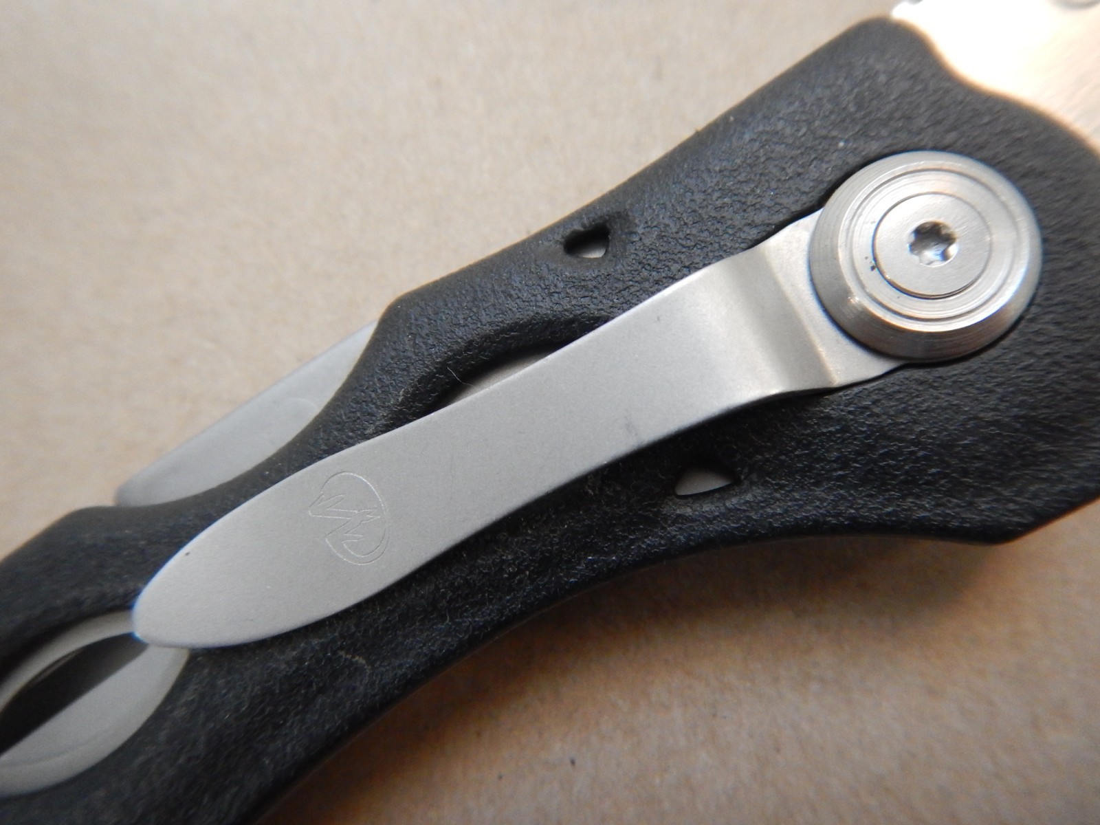 Rare! Leatherman K500X Knife-Multitool 154CM Folder Lockback Knife w/Carabiner