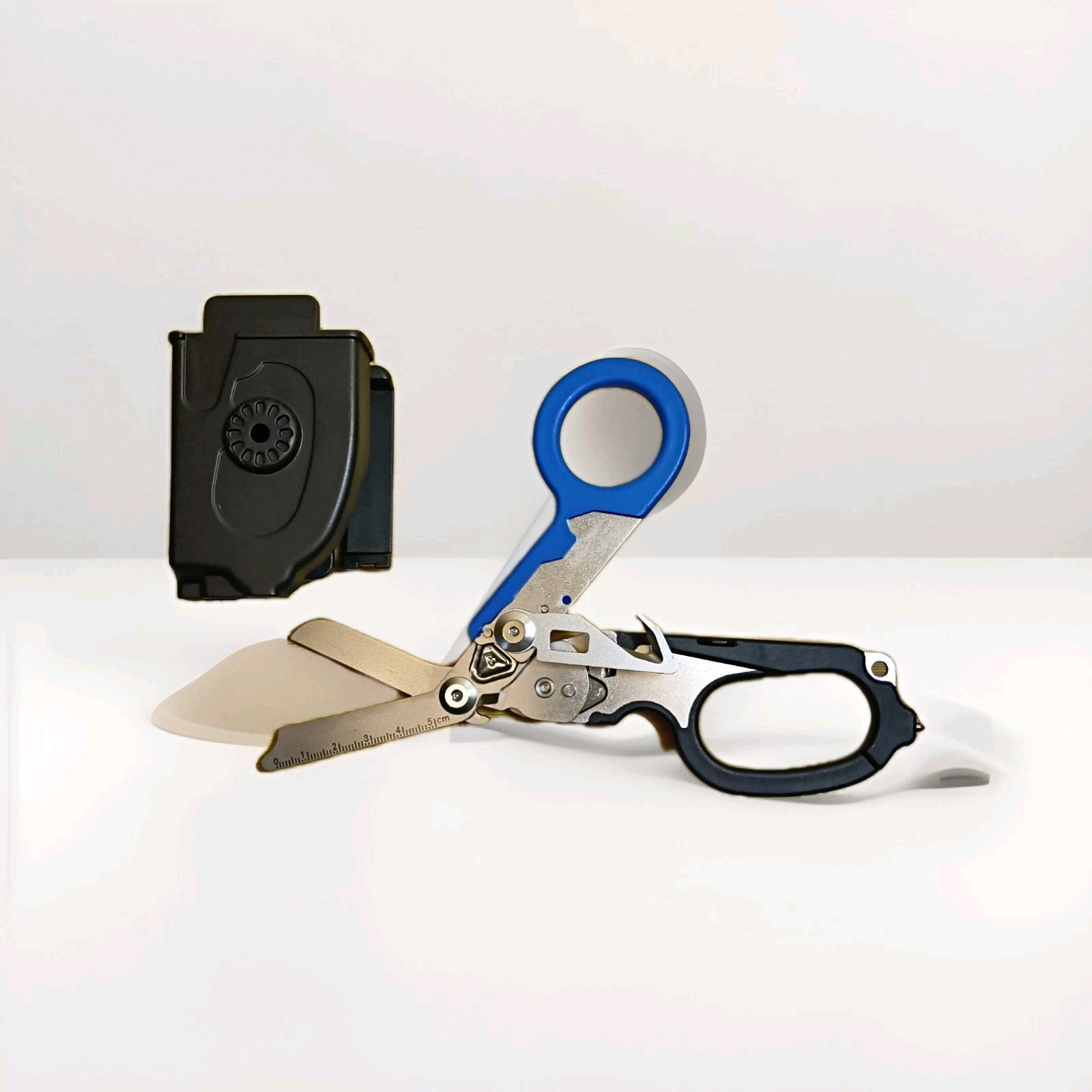6 In 1 Trauma Rescue shears Multi Tool/ Compared To Raptor Blue/Black Carry Case