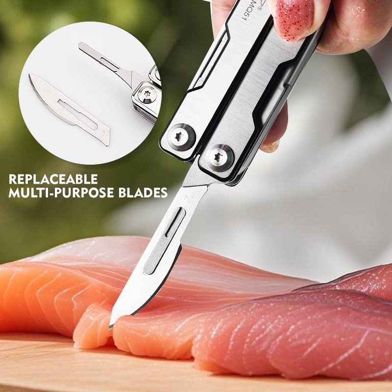 SQT2052 9-in-1 Multitool – Foldable, Professional Multitool for Men, DIY, Out…