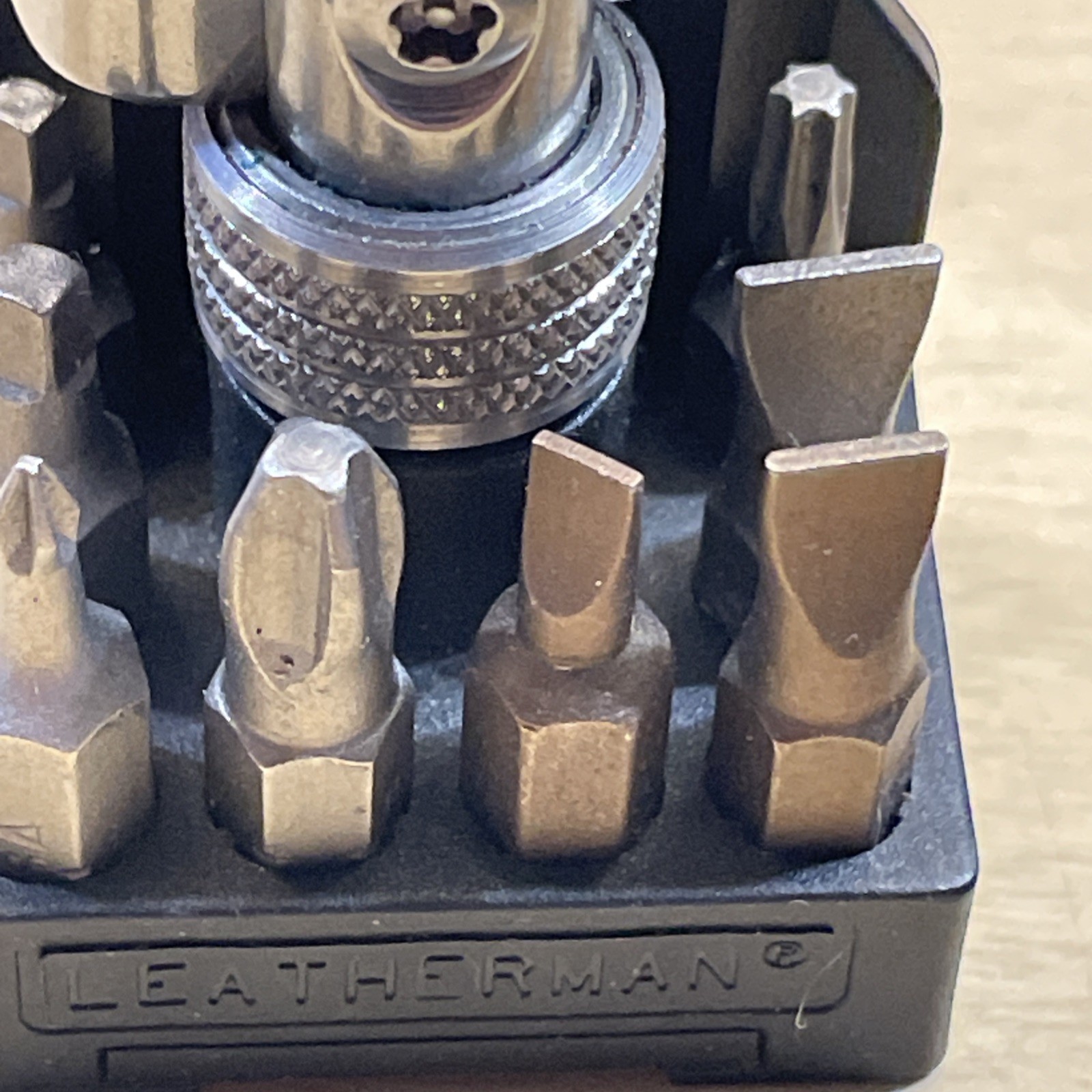 LEATHERMAN TOOL ADAPTER With Leather Sheath Holster 8 Bits USA