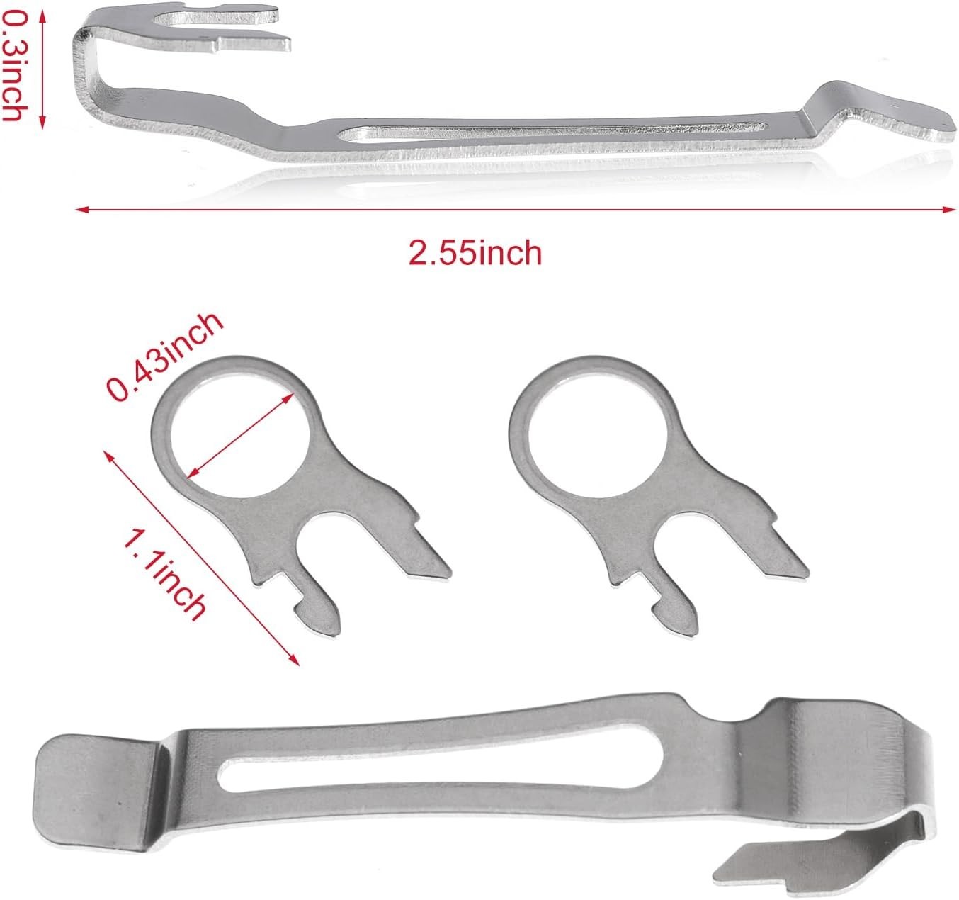 Quick Release Pocket Clips & Lanyard Rings for Leatherman MultiTools