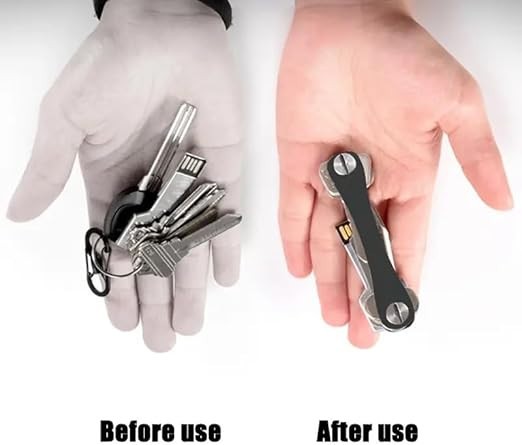 2/Pcs Large Aluminum Alloy Key Clip, Outdoor EDC Tool Key Storage