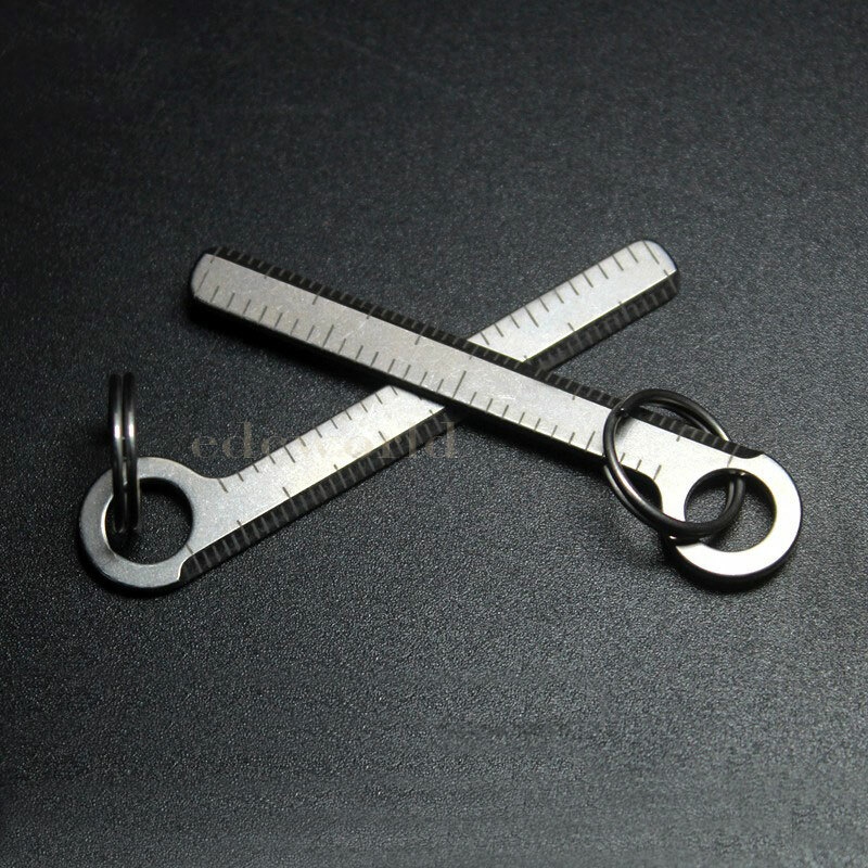 Titanium Pendant Necklace Portable Outdoor Multi Tools EDC Card Keychain