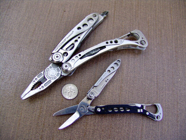 LEATHERMAN SKELETOOL–MULTI TOOL & RETIRED STYLE CS–EXCELLENT–LOT OF 2